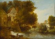 John Webber, John Webber s oil painting  Abbey Mill Shrewsbury